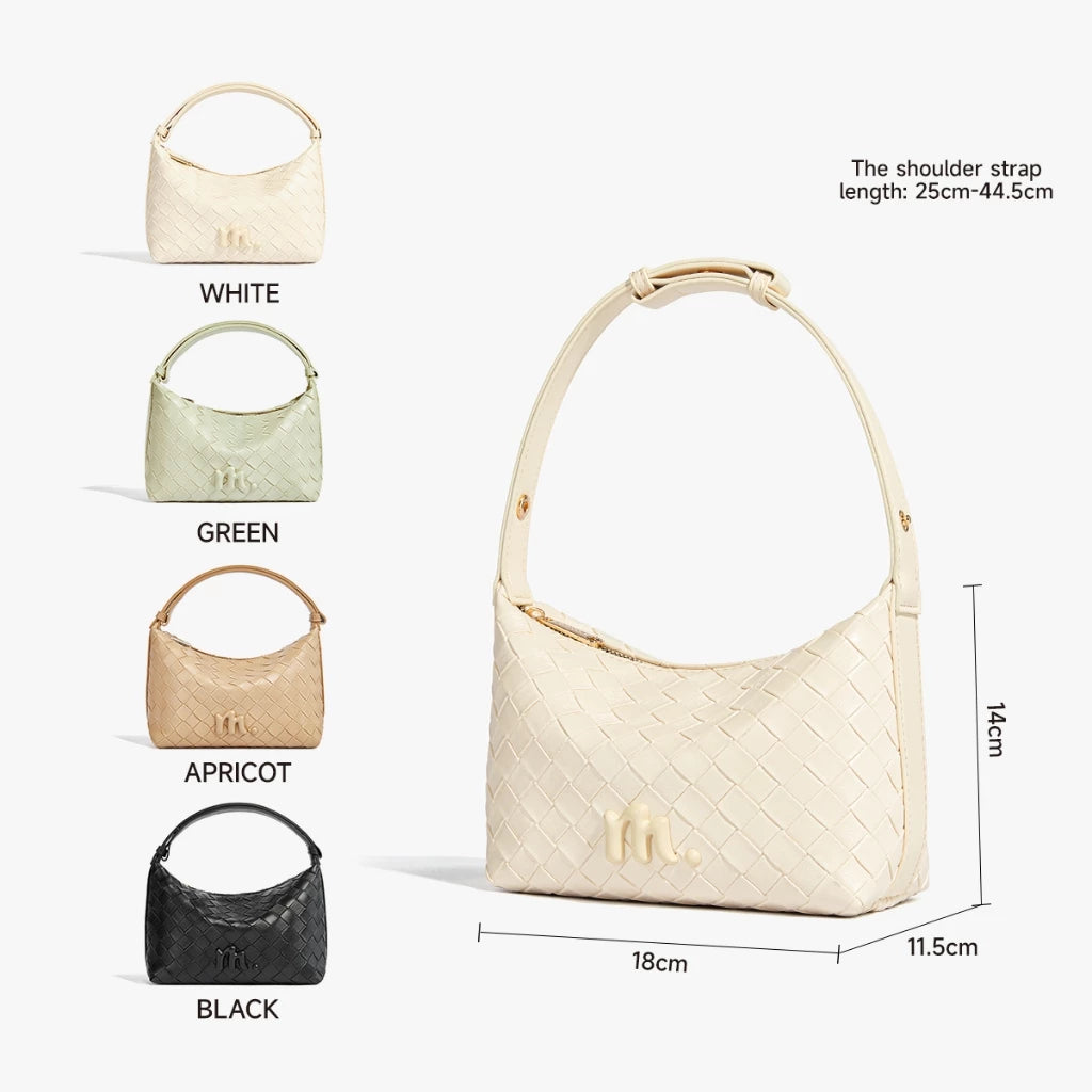 MOSSDOOM Celestia Bag Exquisite Elegant -Woven Texture Underarm Shoulder Bag