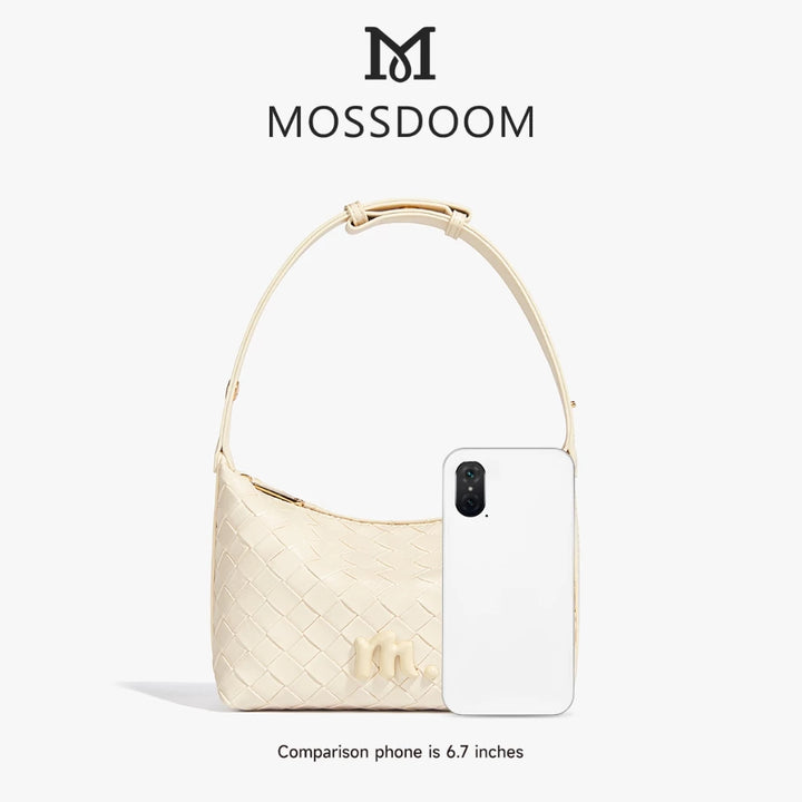 MOSSDOOM Celestia Bag Exquisite Elegant -Woven Texture Underarm Shoulder Bag