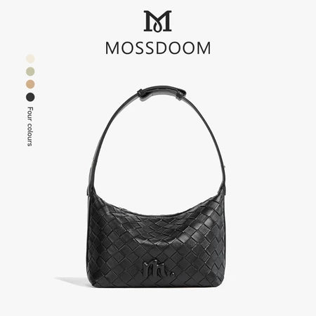 MOSSDOOM Celestia Bag Exquisite Elegant -Woven Texture Underarm Shoulder Bag
