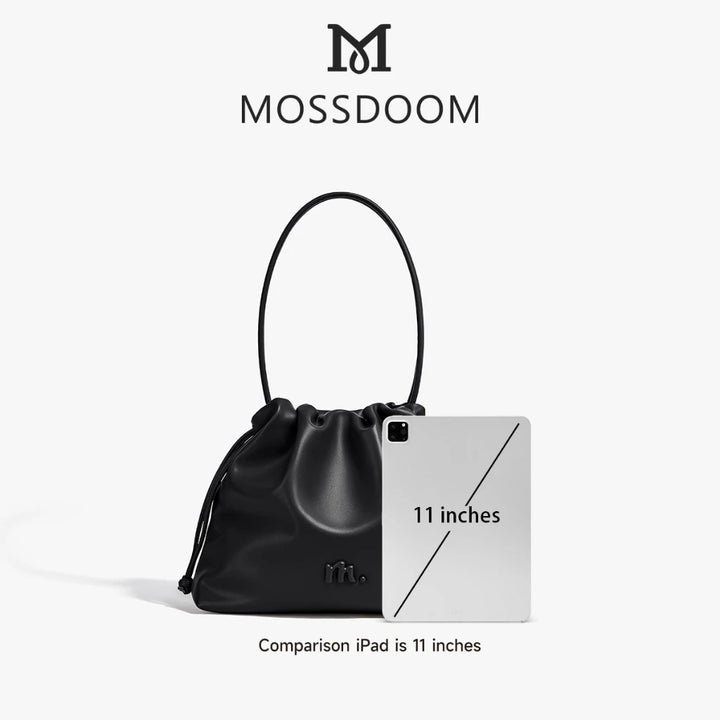 MOSSDOOM Danica Bag- High-Capacity Soft Cloud-shaped Drawstring Shoulder Bag for Women