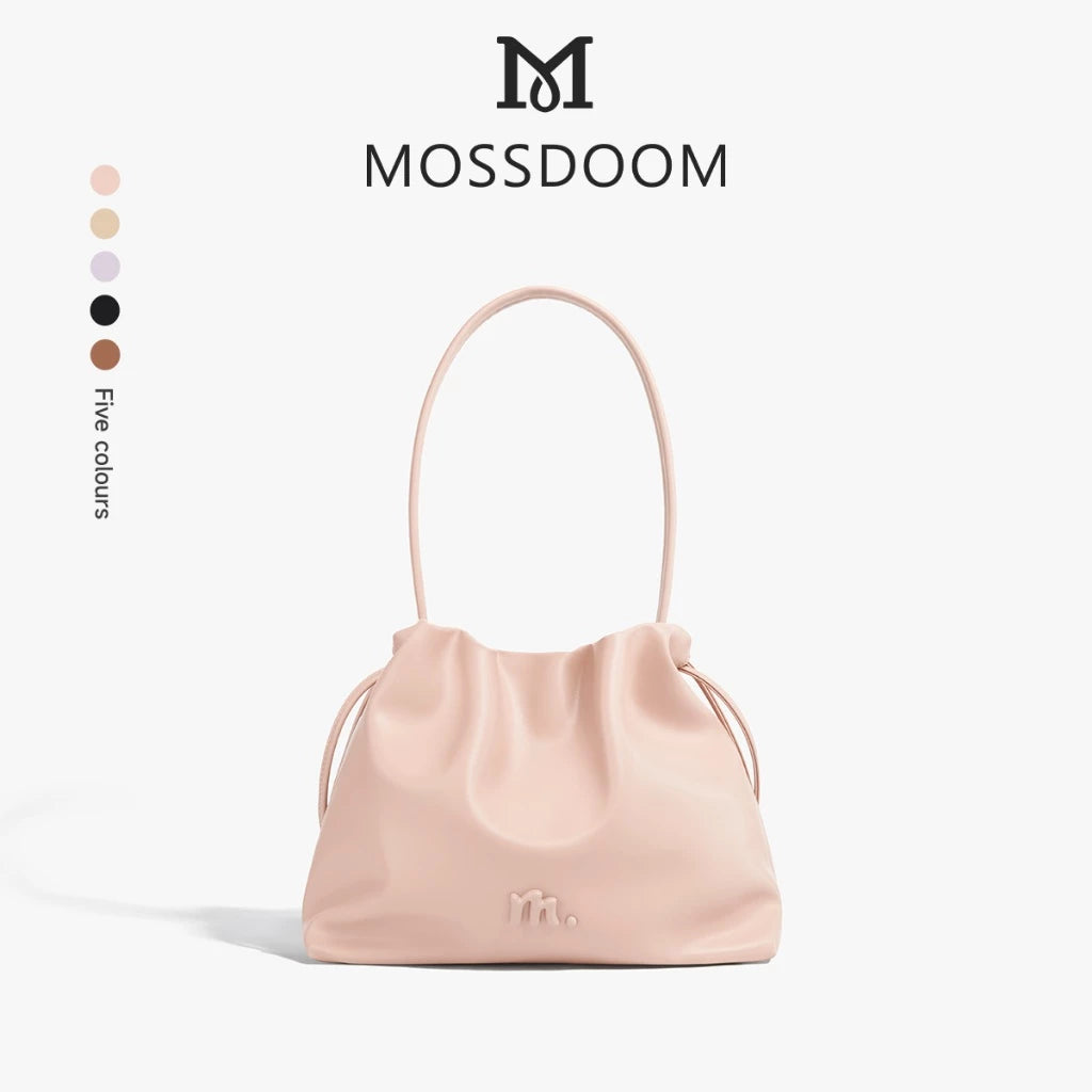 MOSSDOOM Danica Bag- High-Capacity Soft Cloud-shaped Drawstring Shoulder Bag for Women
