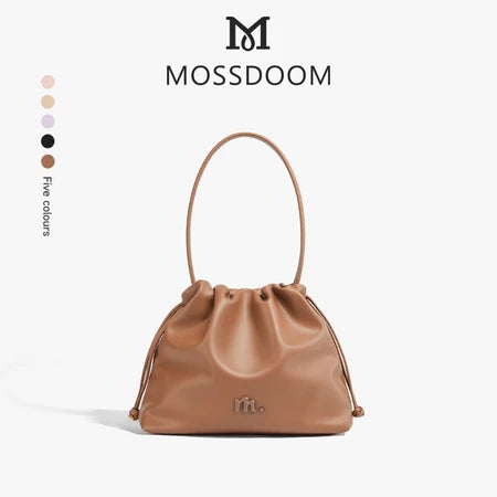 MOSSDOOM Danica Bag- High-Capacity Soft Cloud-shaped Drawstring Shoulder Bag for Women