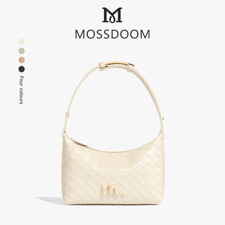 MOSSDOOM Celestia Bag Exquisite Elegant -Woven Texture Underarm Shoulder Bag