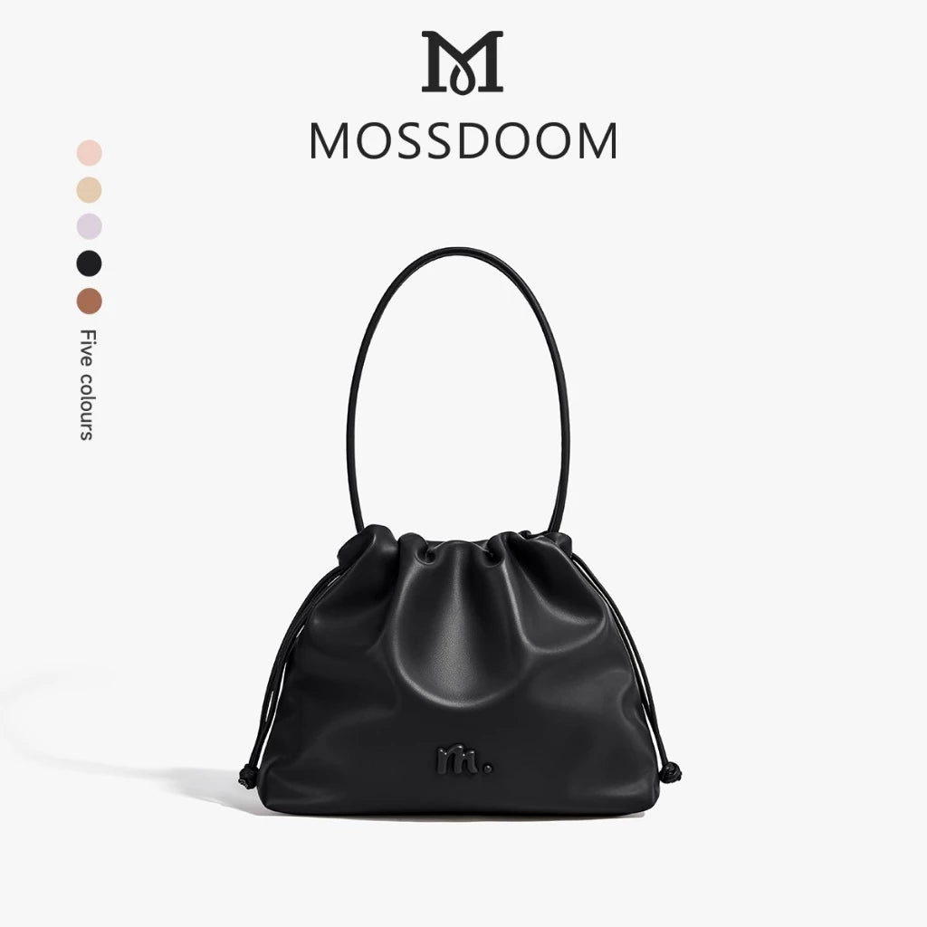 MOSSDOOM Danica Bag- High-Capacity Soft Cloud-shaped Drawstring Shoulder Bag for Women