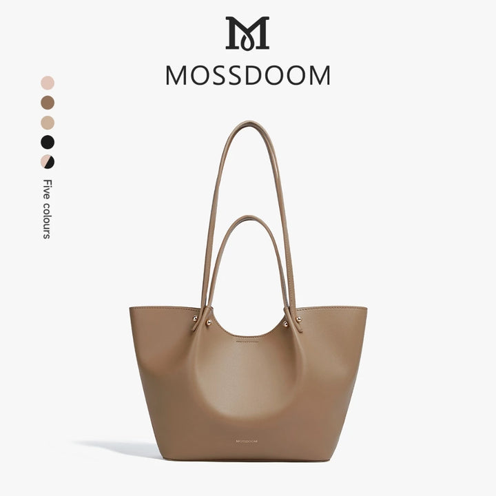 MOSSDOOM Women's Bag Perla Bag Simple Elegant Handbag Bucket Tote Bag Shoulder Bag for Women
